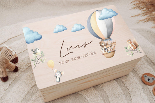 Erinnerungskiste - Heisluftballon - Tiere