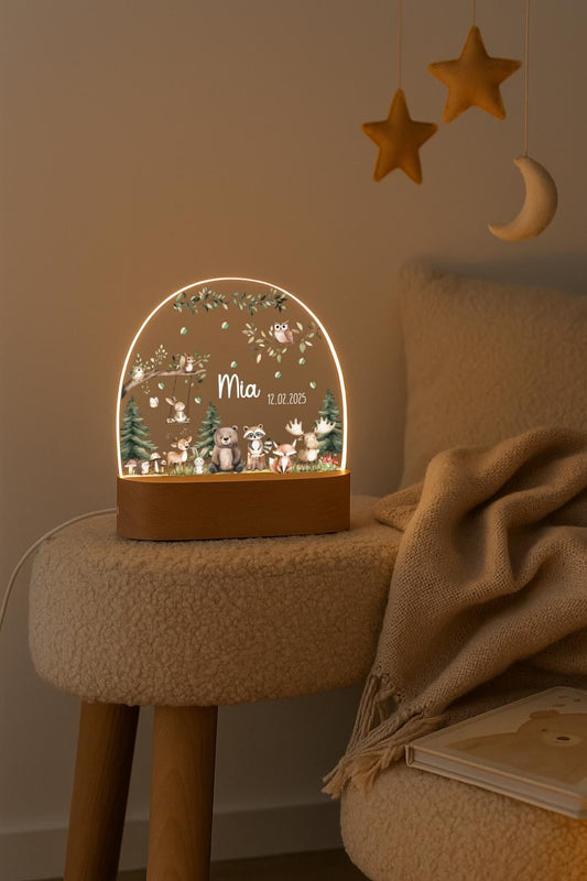 Nachtlicht Kinder - Woodland Tiere
