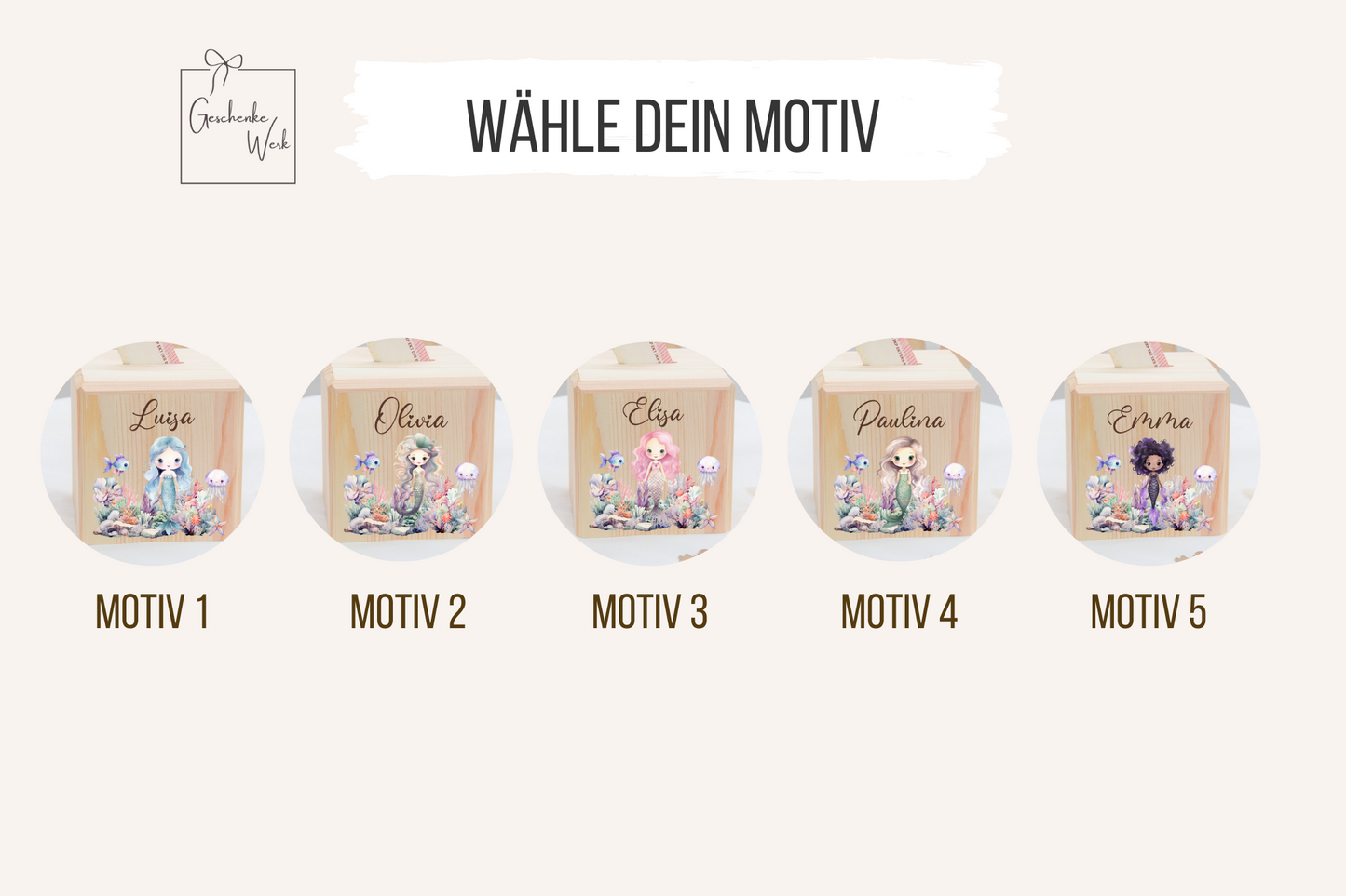 Spardose Kinder - Meerjungfrau