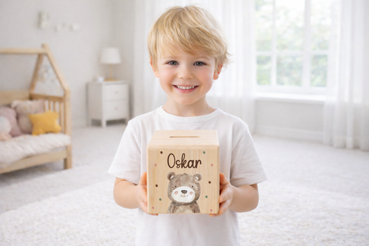 Spardose mit versch. Tieren