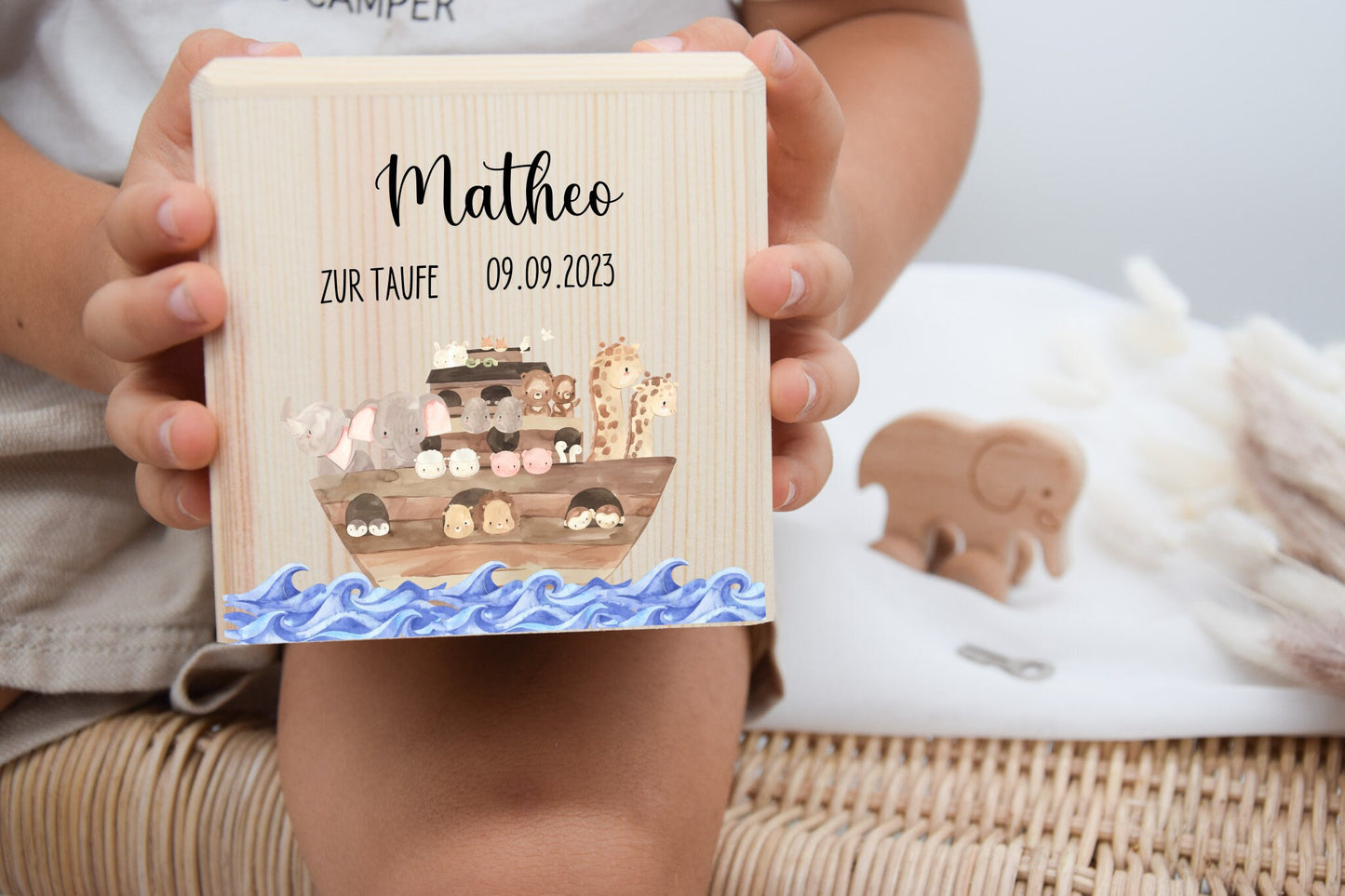 Spardose Taufe Arche Noah