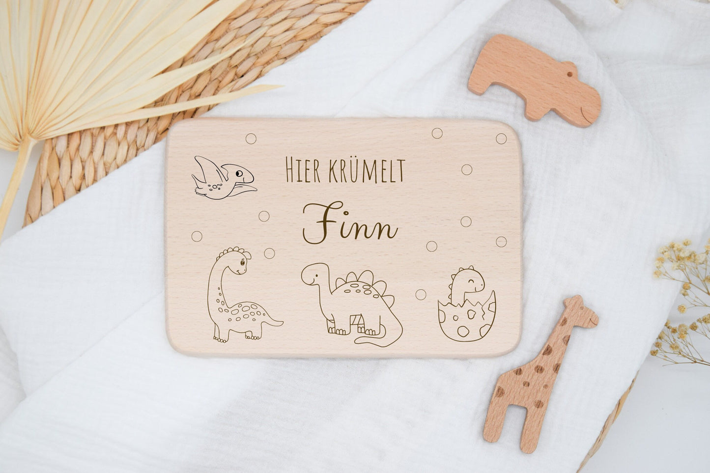 Frühstücksbrett Kinder Dinosaurier