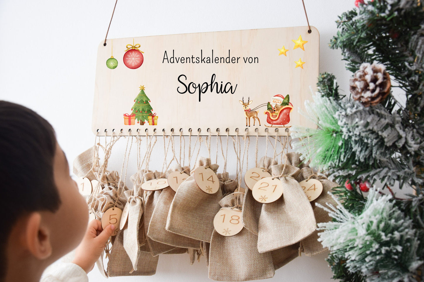 Calendrier de l'Avent pour enfants - Père Noël
