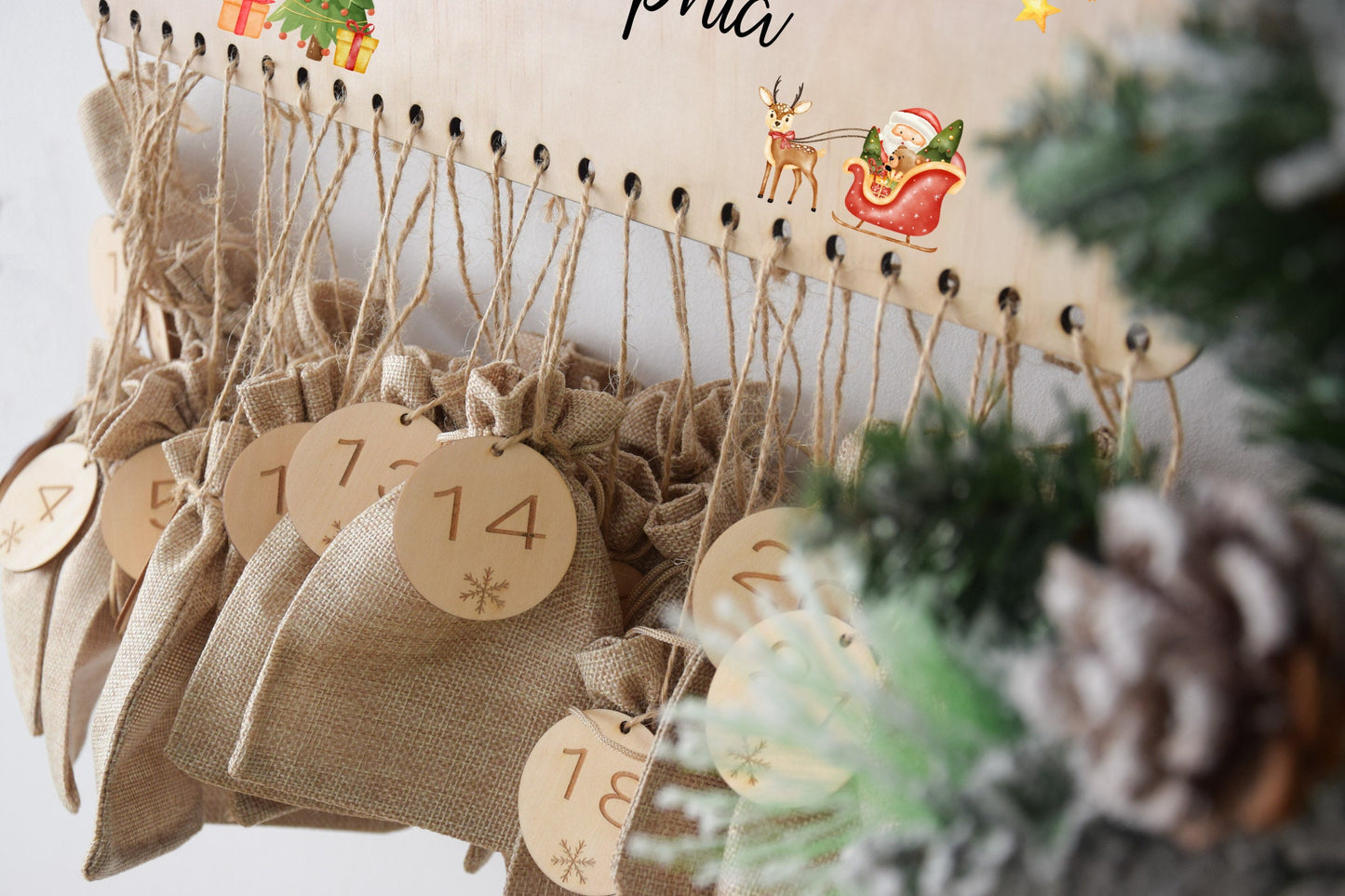 Calendrier de l'Avent pour enfants - Père Noël