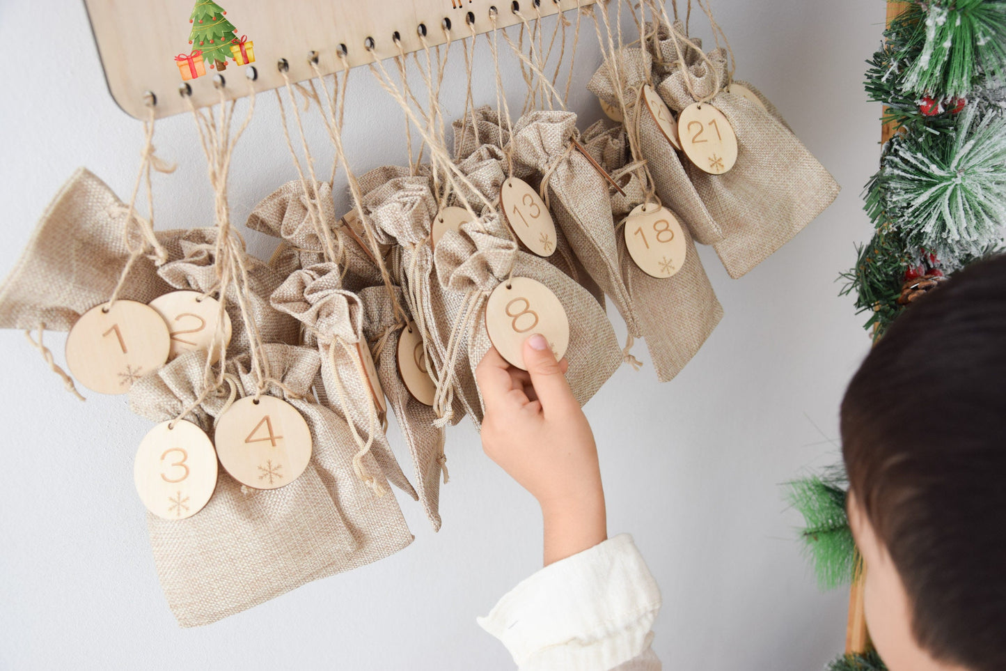 Calendrier de l'Avent pour enfants - Père Noël