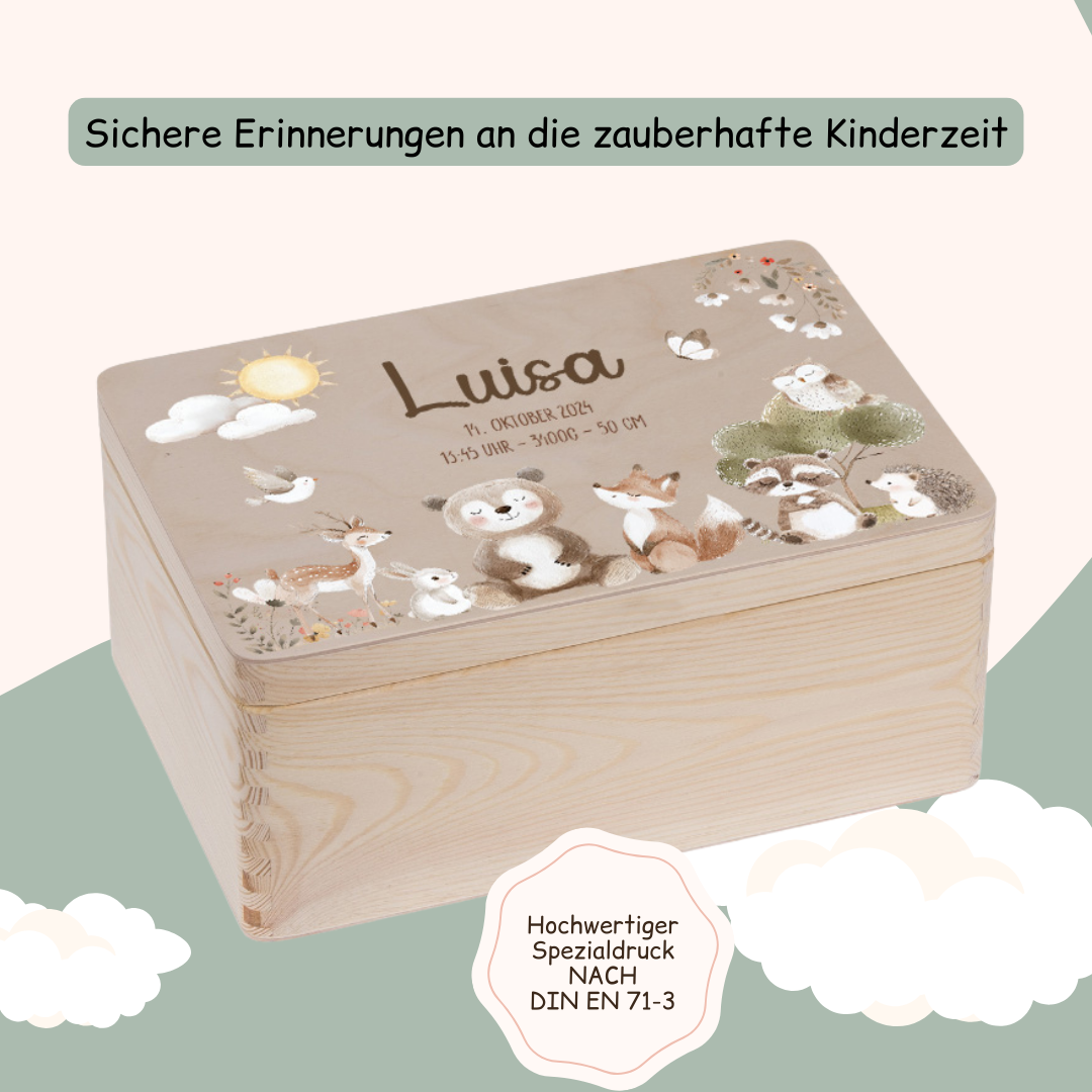 Erinnerungskiste Baby - niedlichen Tier Motiven 2