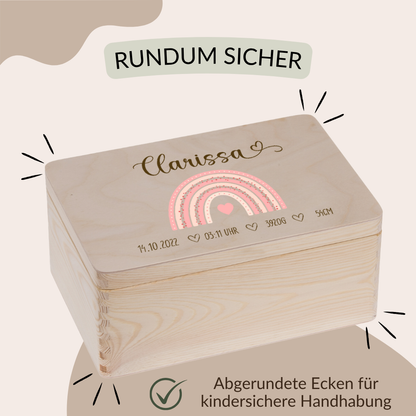 Erinnerungskiste - Rosa Regenbogen
