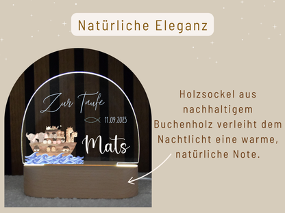 Nachtlicht Taufe Arche Noah
