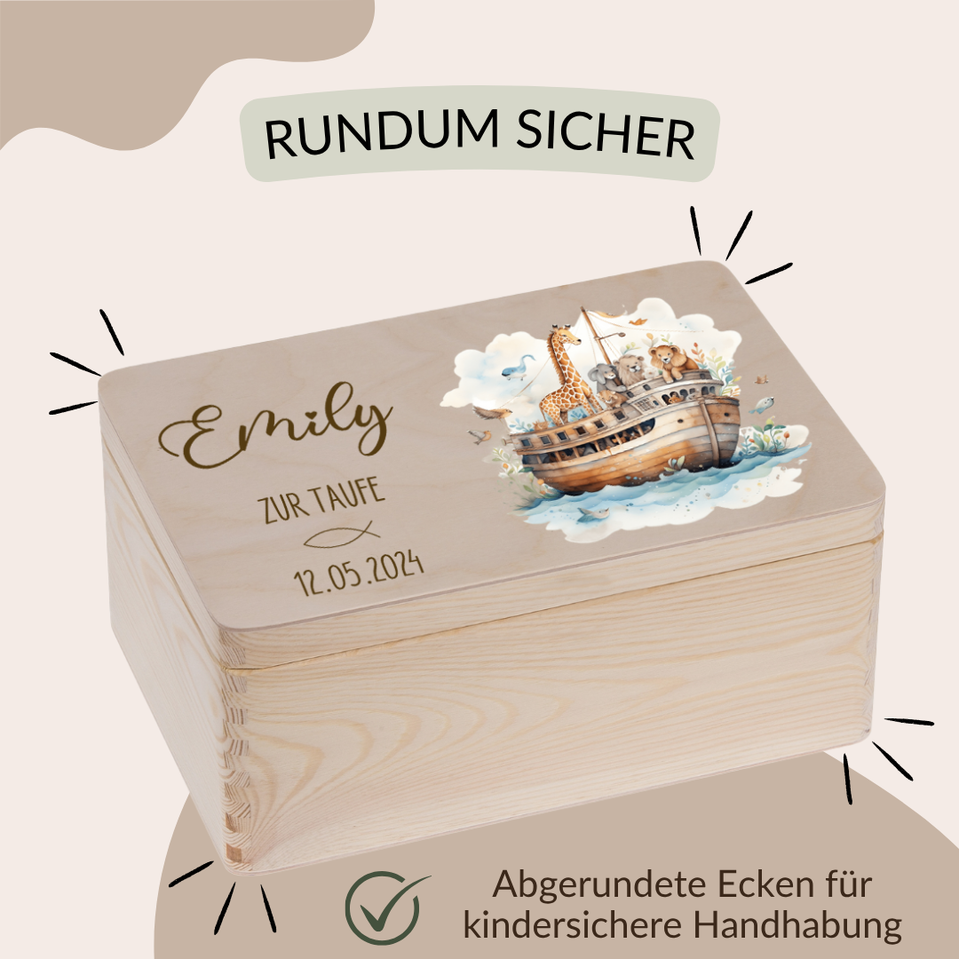Erinnerungskiste - Zur Taufe Arche Noah