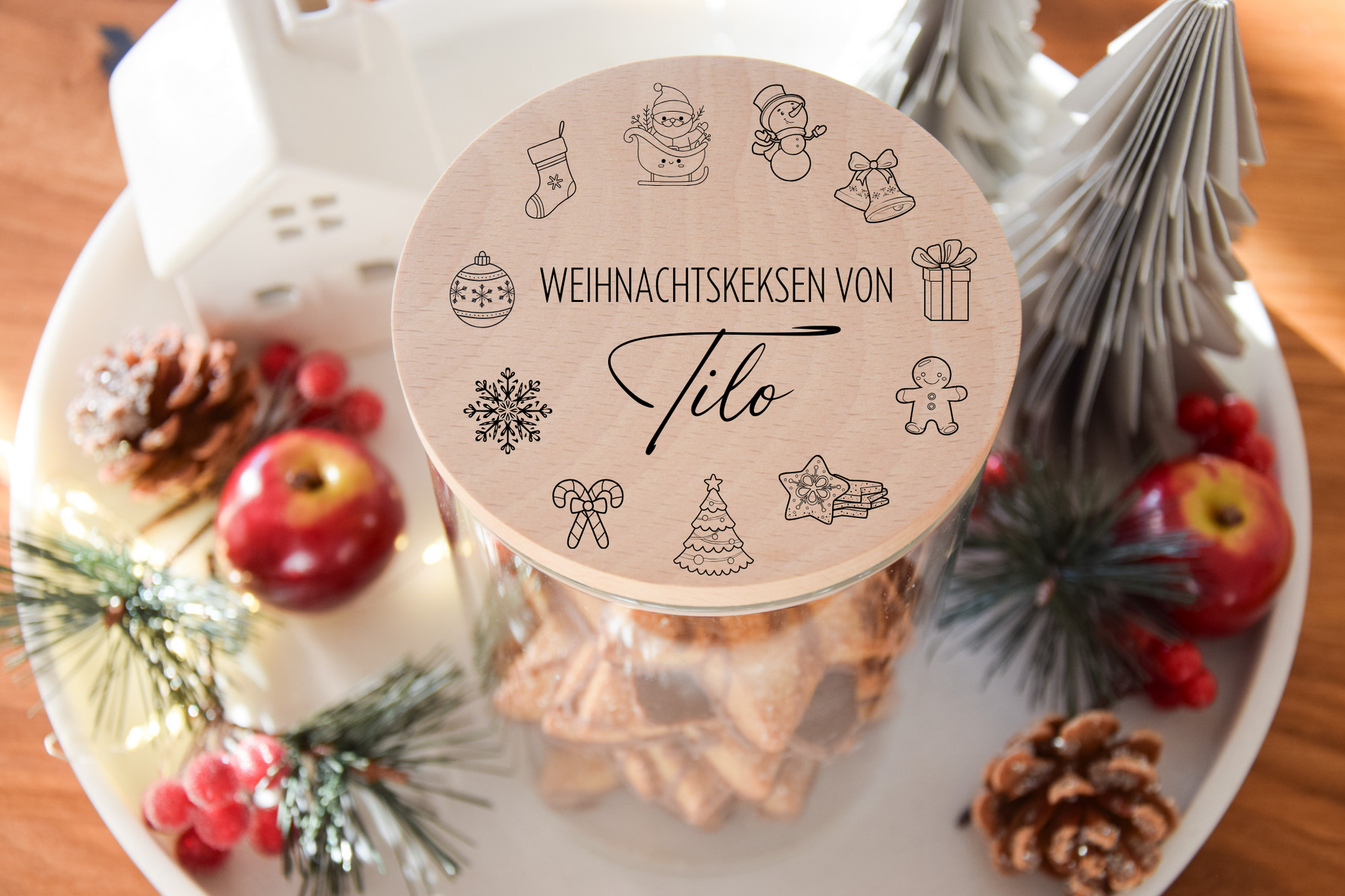 Vorratsglas Weihnachten - Weihnachtskekse