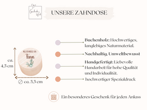 Milchzahndose personalisiert -  Dinosaurier