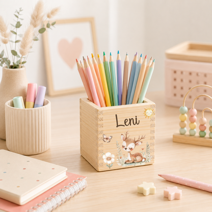 Stiftehalter Kinder mit  versch. Tiermotiven