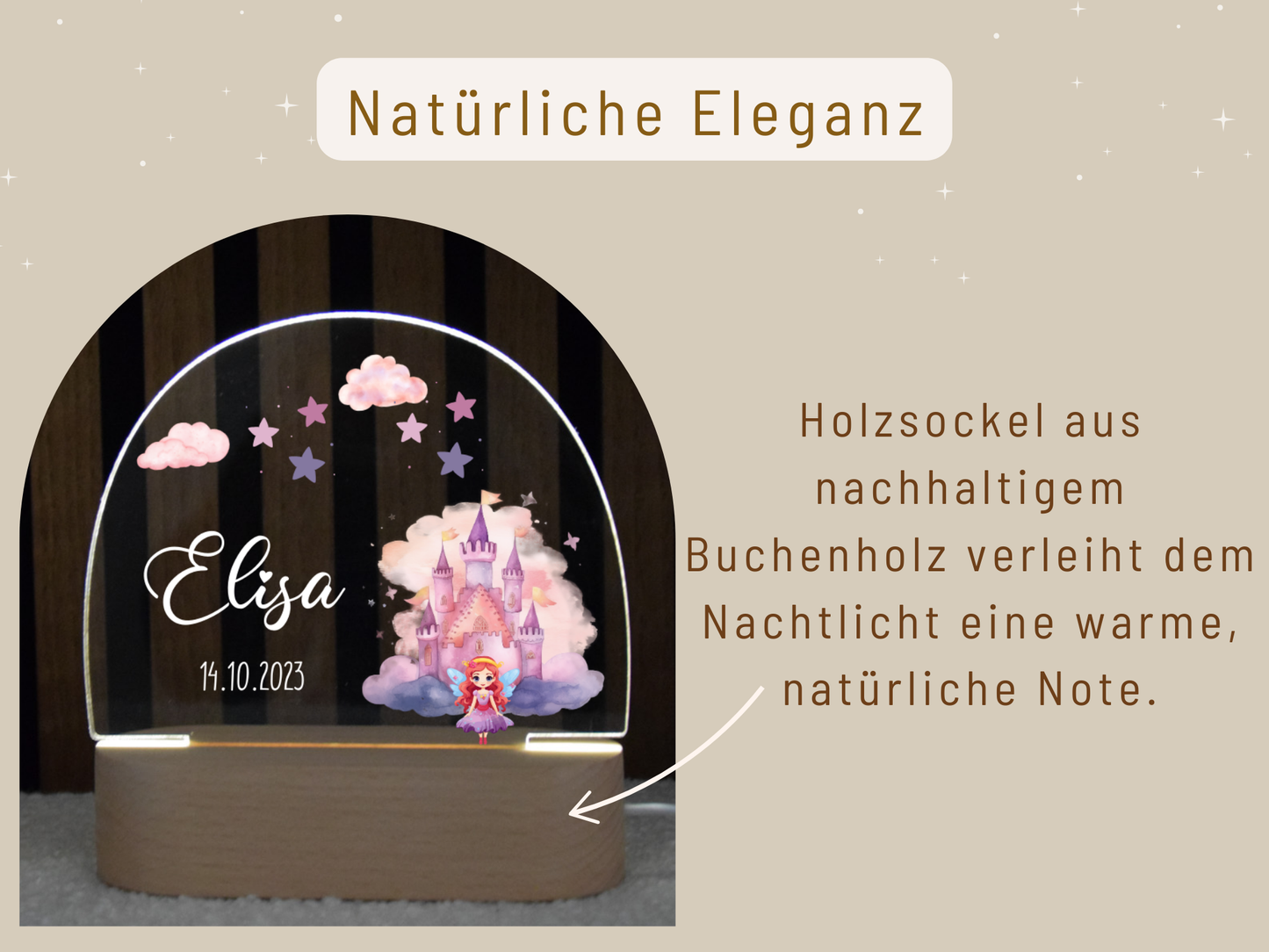 Nachtlicht Märchenschloss Fee