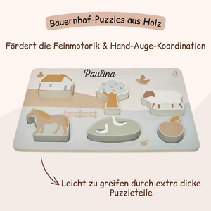 Holzpuzzle - Farm