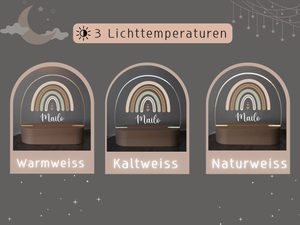 Nachtlicht Regen mit Pastell Farben