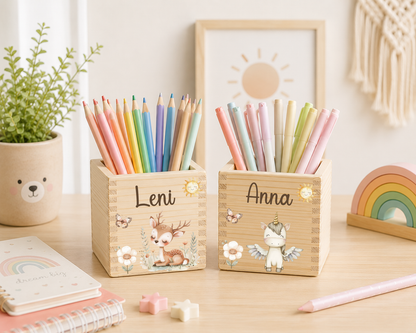 Stiftehalter Kinder mit  versch. Tiermotiven