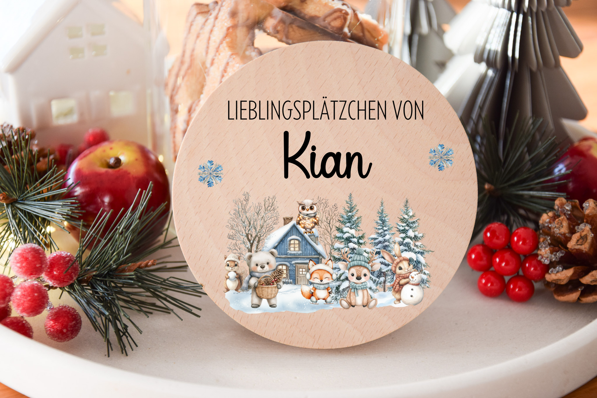 Vorratglas Weihnachten - Woodland Tieren