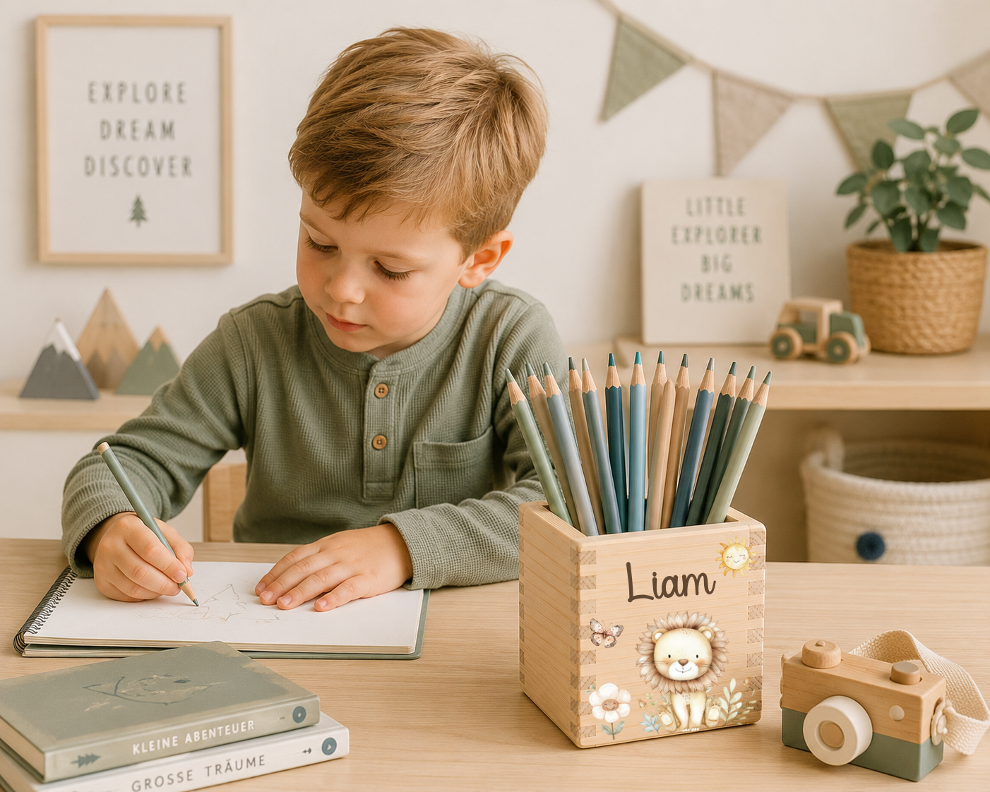 Stiftehalter Kinder mit  versch. Tiermotiven