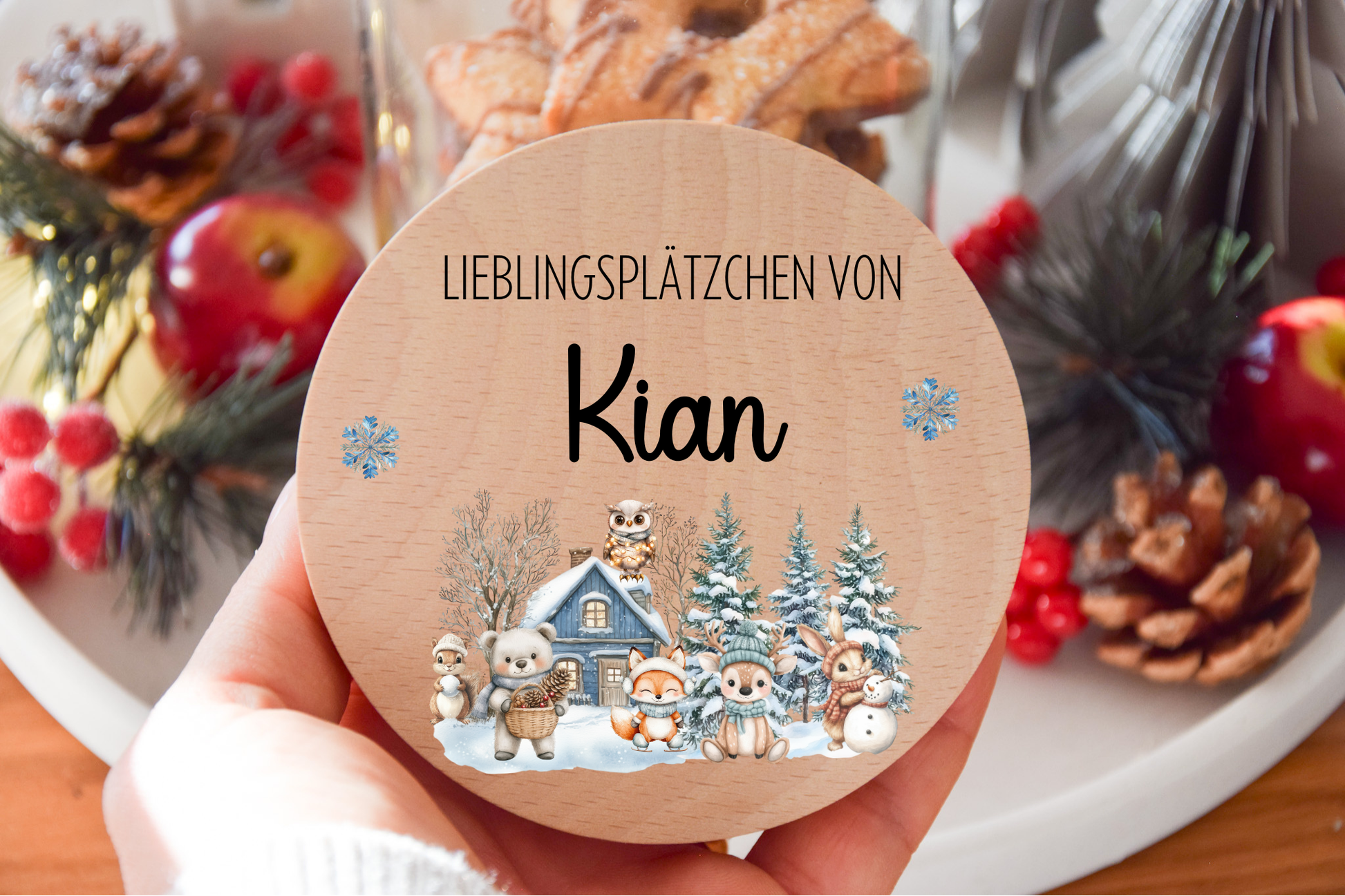 Vorratglas Weihnachten - Woodland Tieren