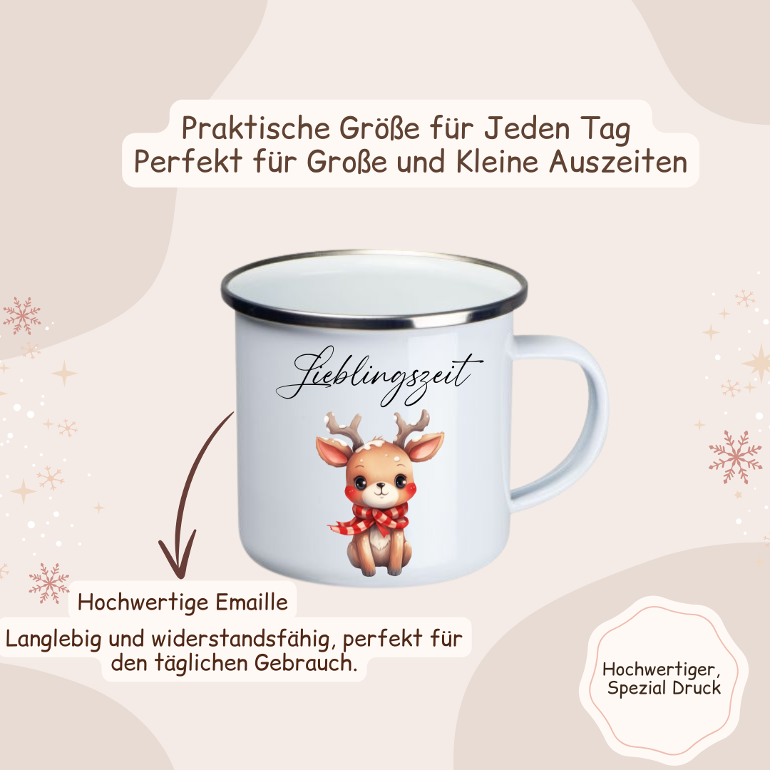 Weihnachtstasse -  Reh