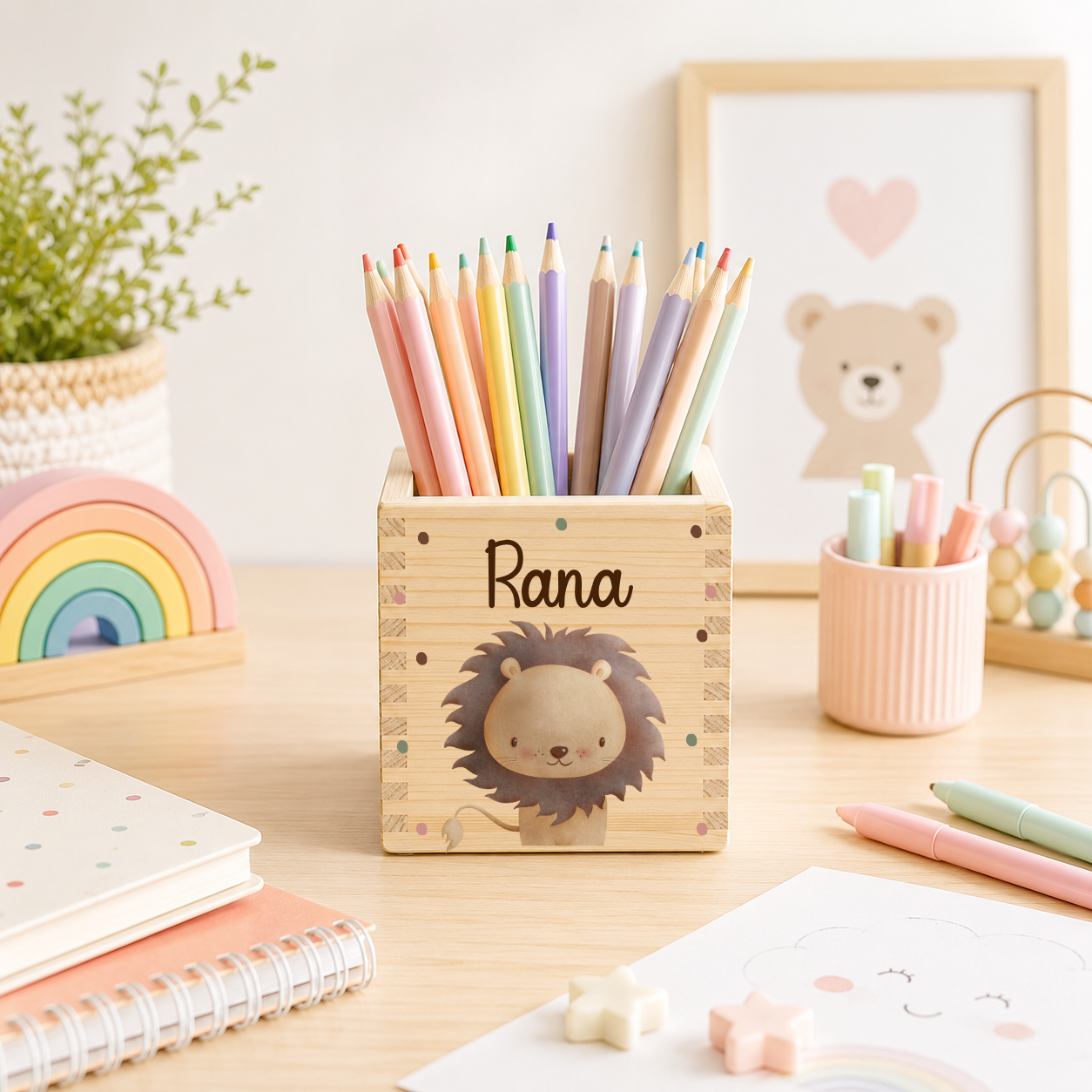 Stiftehalter Kinder mit versch. Tiermotiven