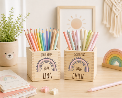 Stiftehalter Kinder - Regebogen Schulkind