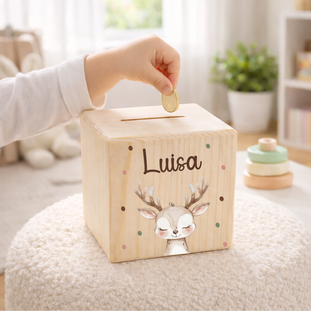 Spardose mit versch. Tieren