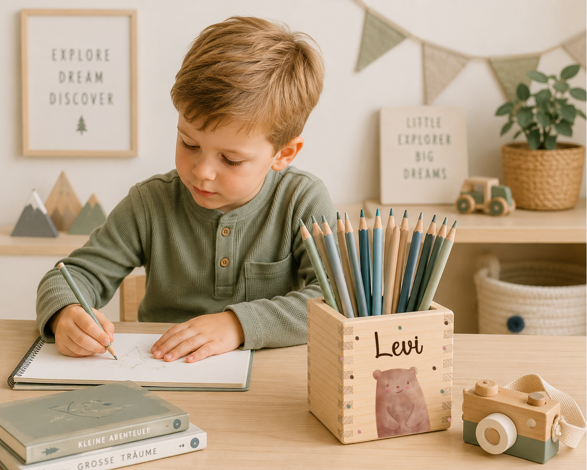 Stiftehalter Kinder mit versch. Tiermotiven