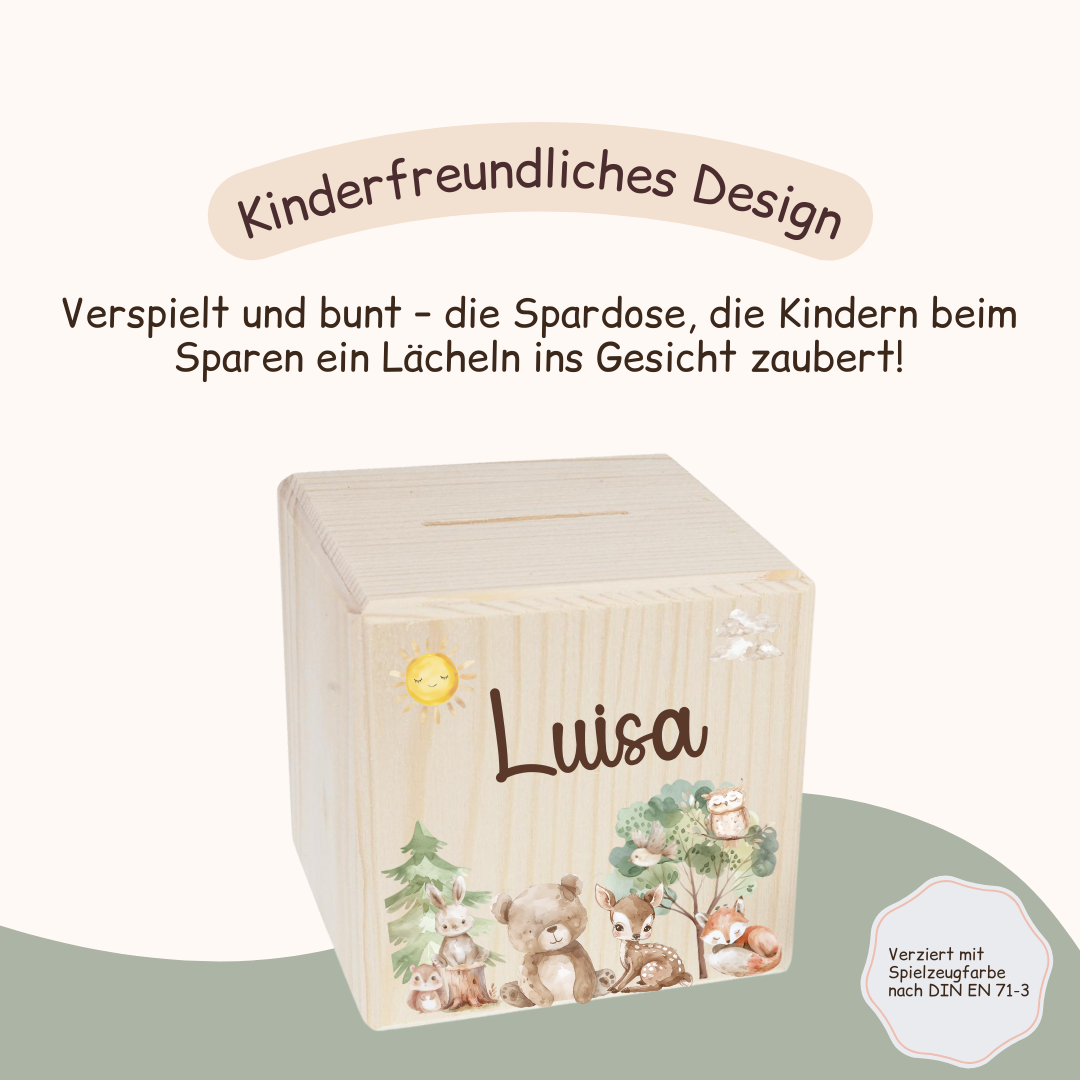 Spardose Kinder - Tiermotiv 2