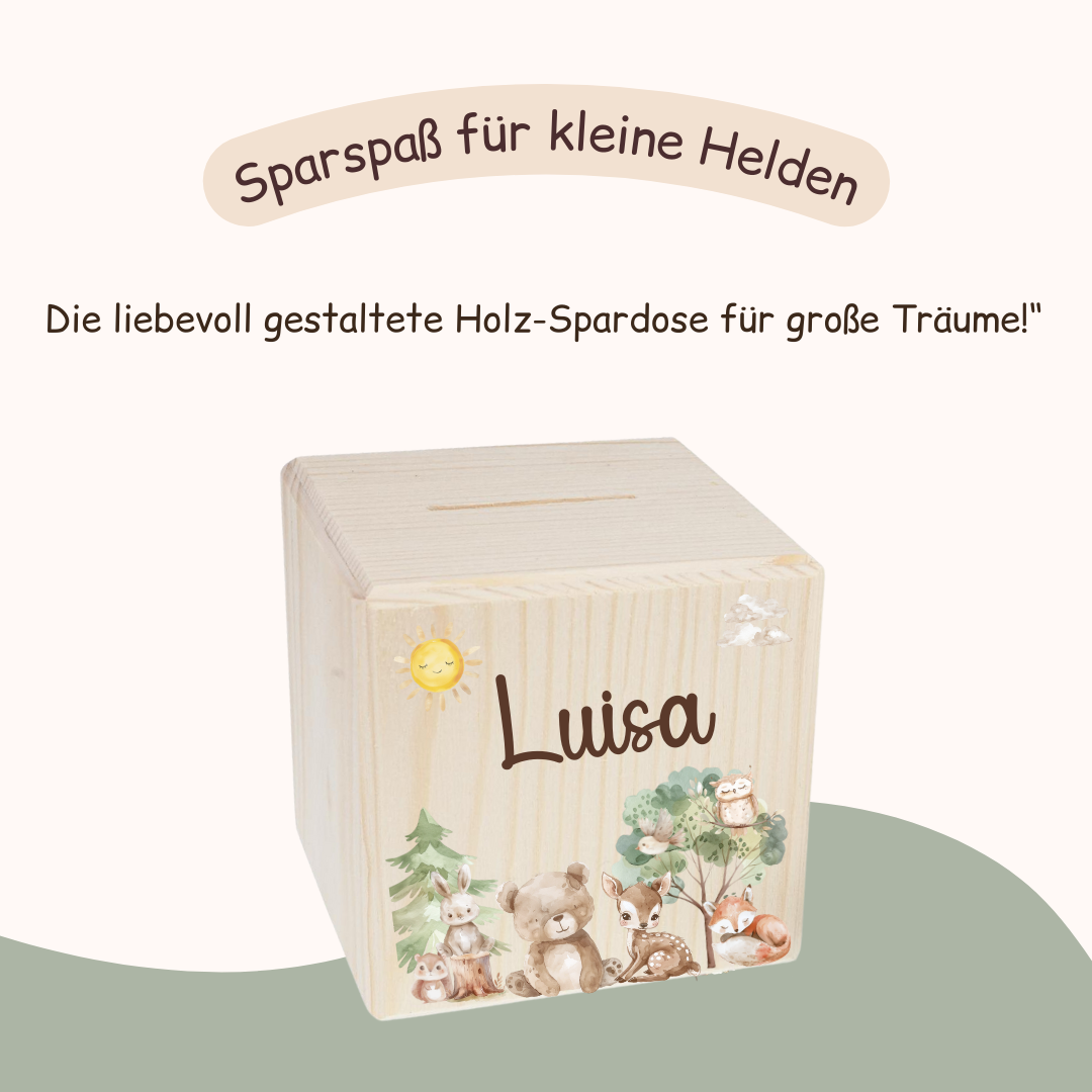 Spardose Kinder - Tiermotiv 2