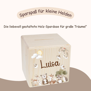 Spardose Kinder - Tiermotiv