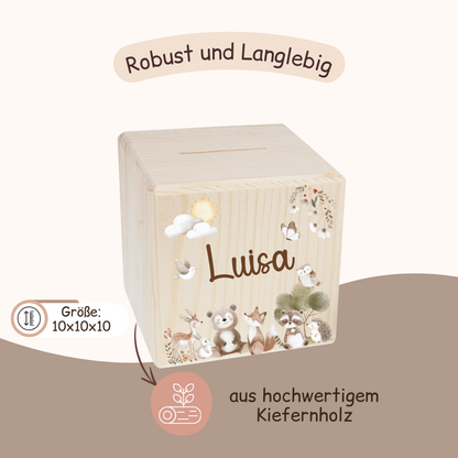 Spardose Kinder - Tiermotiv