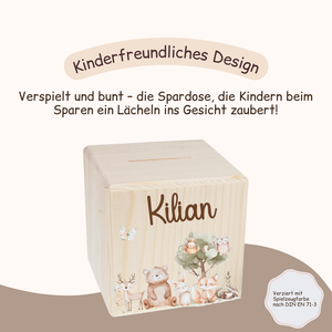 Spardose Kinder - Tiermotiv 3