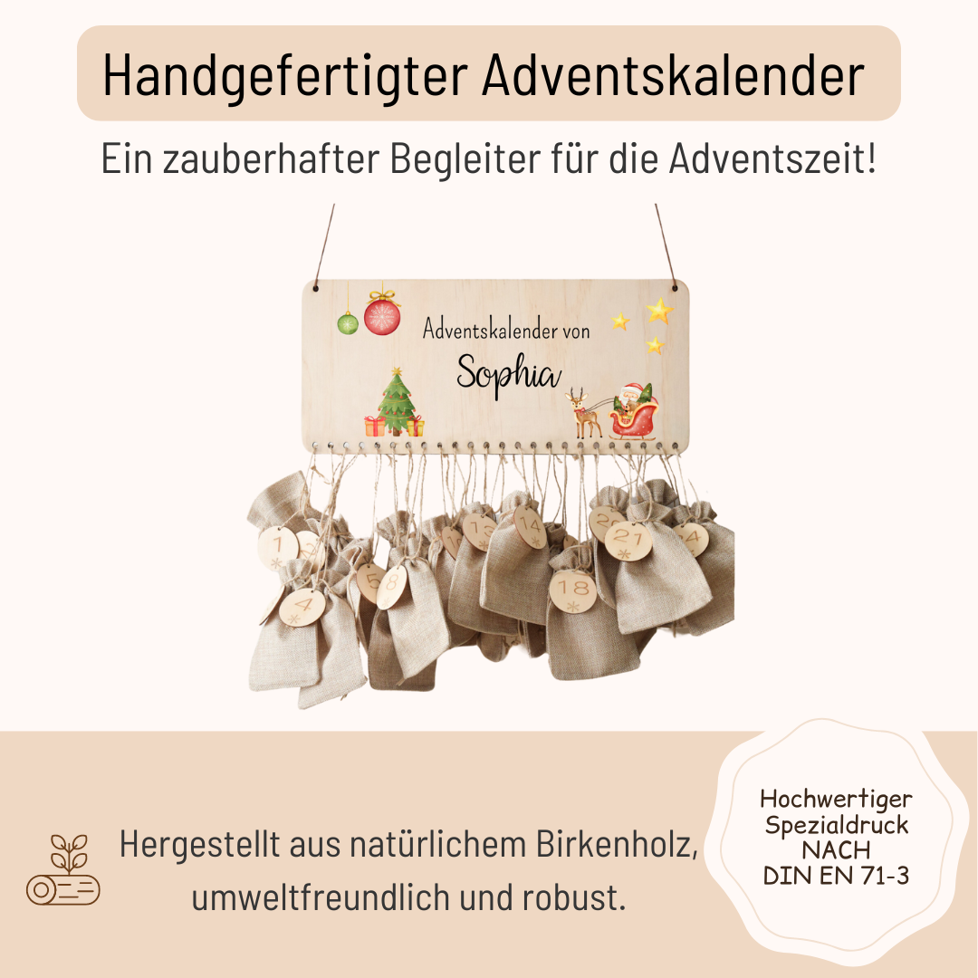 Adventskalender für Kinder - Weihnachtsmann