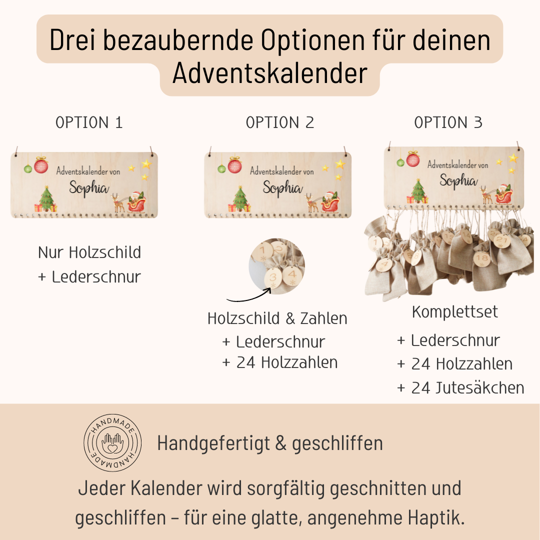 Adventskalender für Kinder - Weihnachtsmann