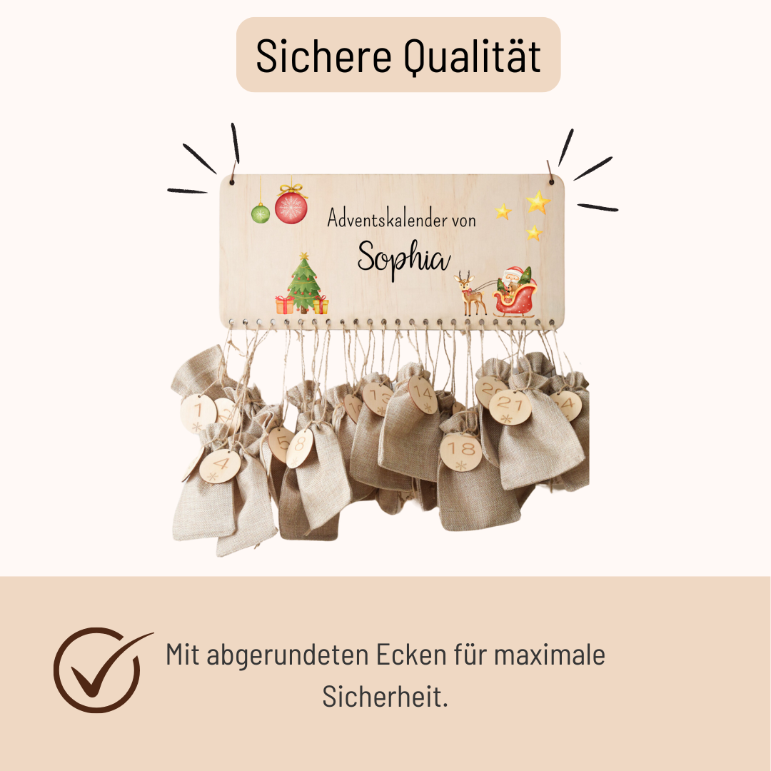 Adventskalender für Kinder - Weihnachtsmann