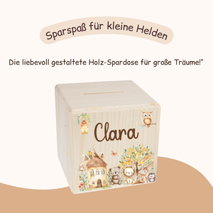 Spardose Kinder - Woodland Tieren