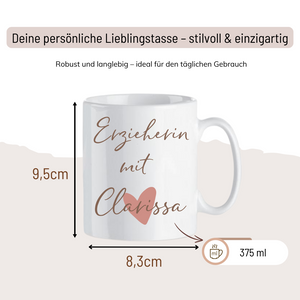 Tasse -  Erzieherin mit Herz