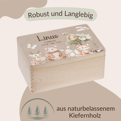Erinnerungskiste Baby - niedlichen Tier Motiven