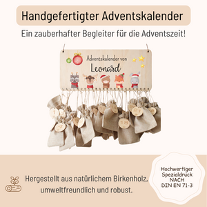 Adventskalender mit Tieren