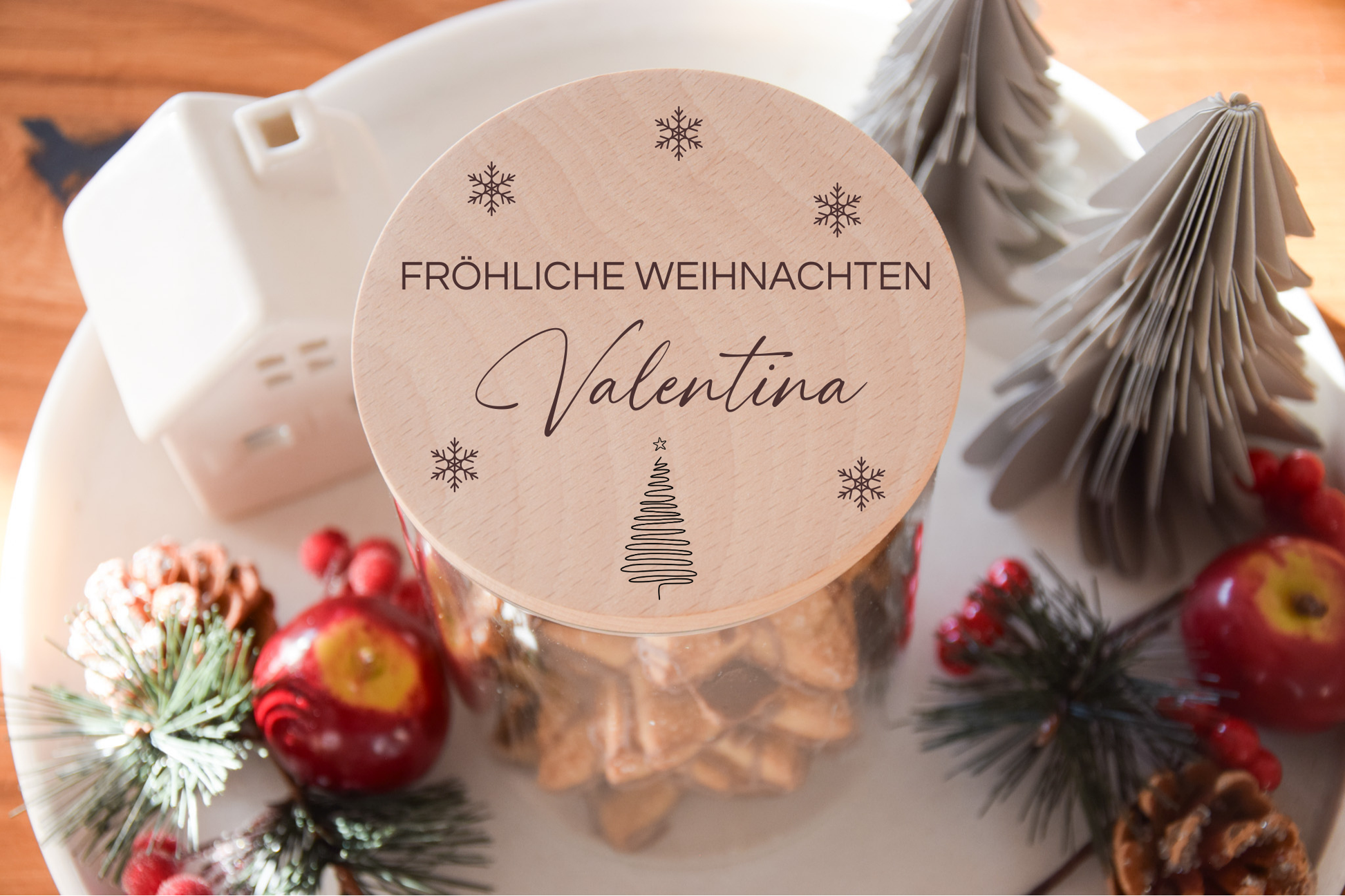 Vorratsglas Weihnachten -  Fröhliche Weihnachten