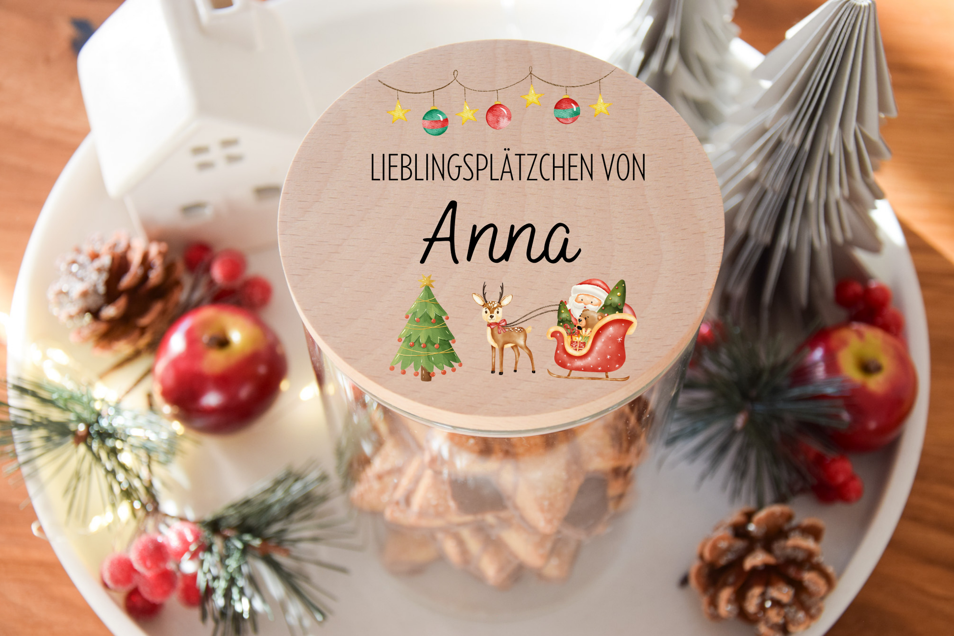 Vorratsglas Weihnachten - Santa Claus