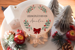 Vorratglas Weihnachten -  Weihnachtskranz