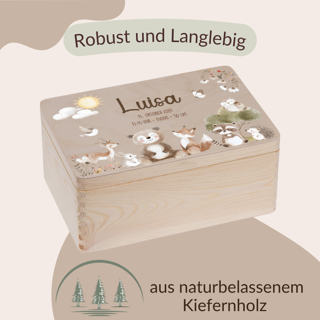 Erinnerungskiste Baby - niedlichen Tier Motiven 2