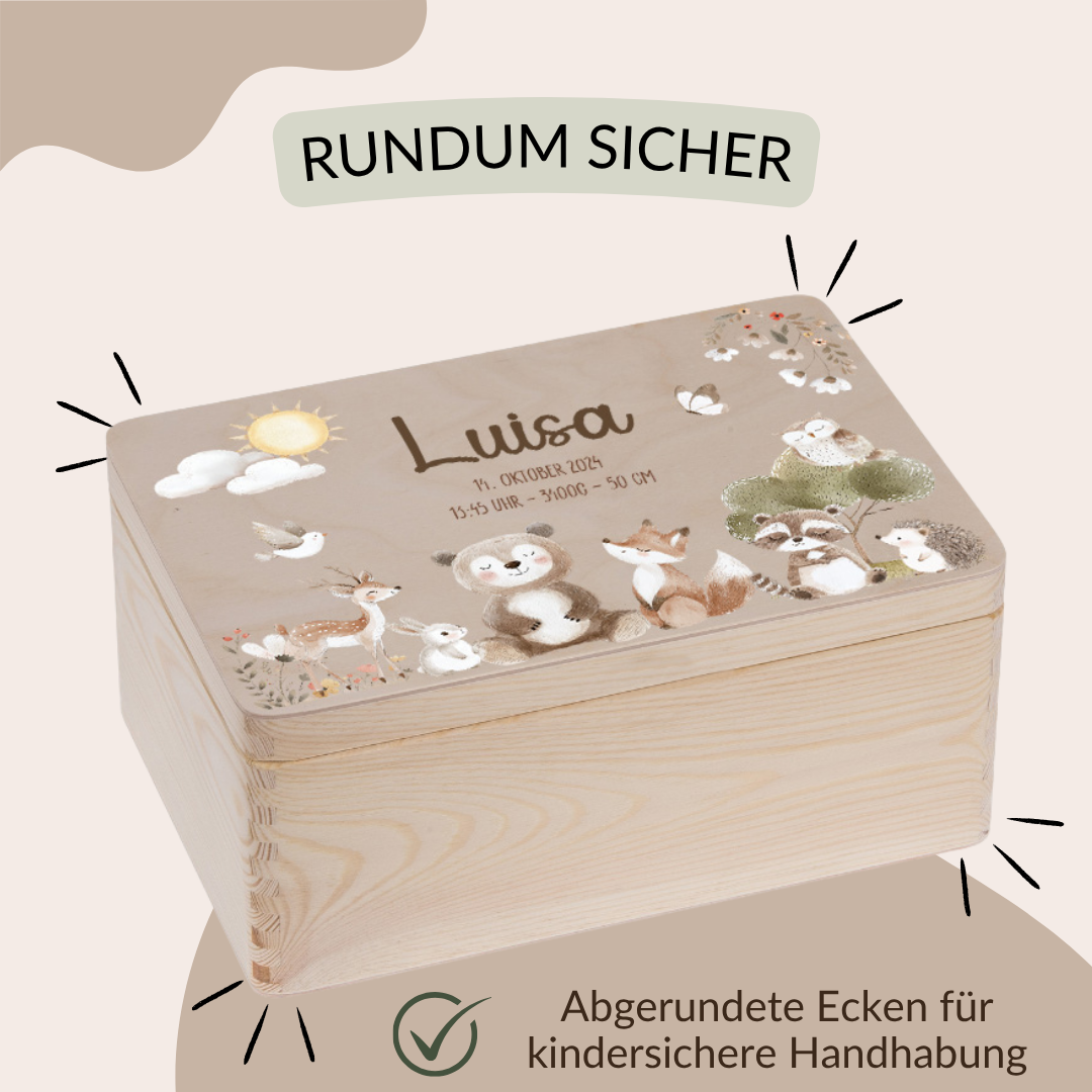 Erinnerungskiste Baby - niedlichen Tier Motiven 2