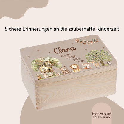 Erinnerungskiste Kinder - Woodland Tieren