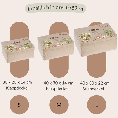 Erinnerungskiste Kinder - Woodland Tieren