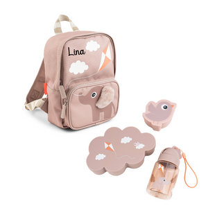 Kinderrucksack Set , Rosa