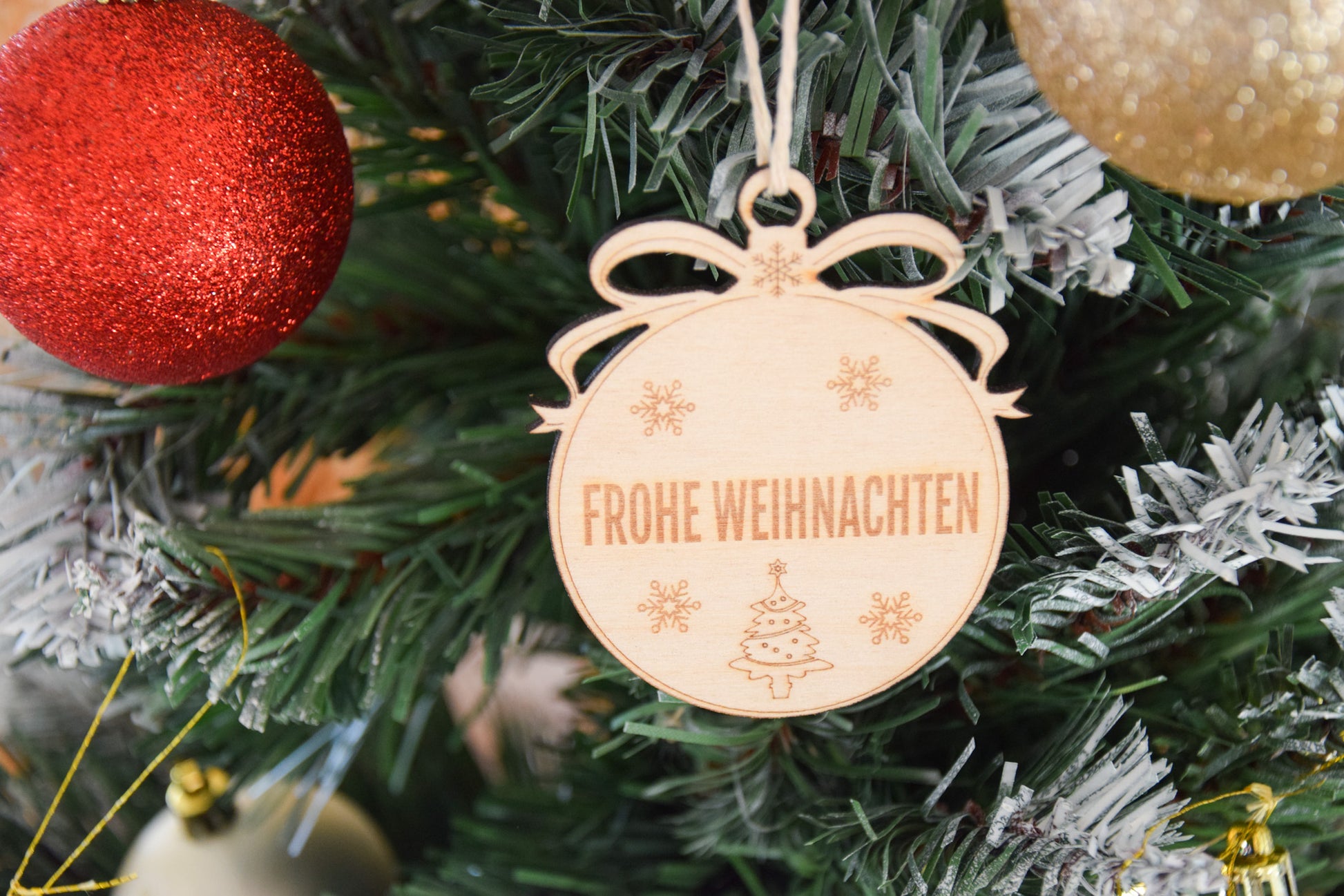 Weihnachtskugel - Frohe Weihnachten