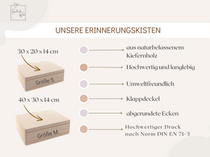 Erinnerungskiste mit Regenbogen